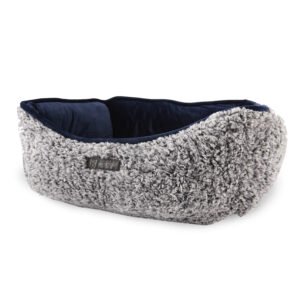 Plush Collection – Cama Pet – Reversivel (cinza/azul)