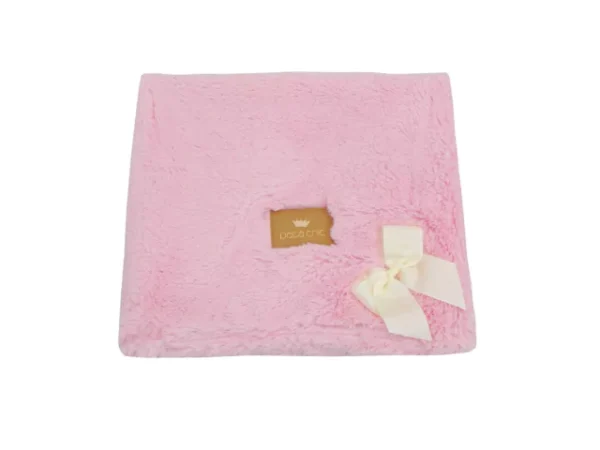 COBERTOR DE PELO DUPLO PATA CHIC - BEAR ROSA
