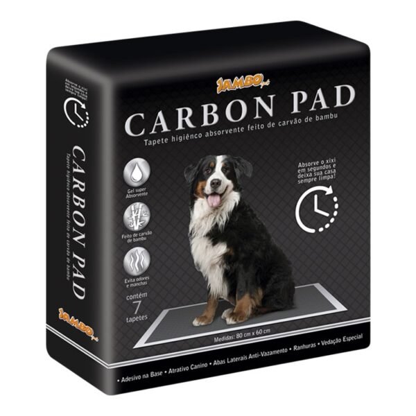 TAPETE HIGIENICO CARBON P/ CAES 30 PCS JAMBO - Imagem 2