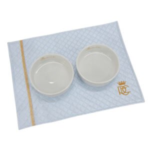 PORTA COMEDOURO RET PATA CHIC STRASS – AZUL