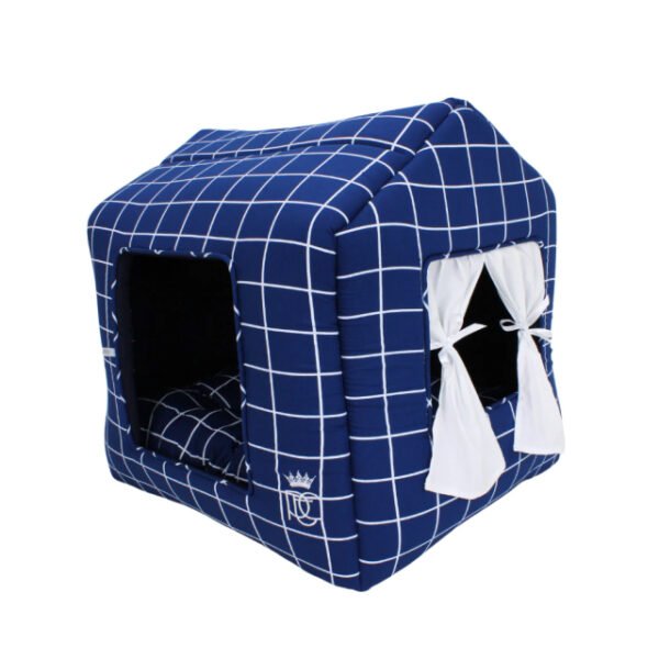 CASINHA PATA CHIC GRID MARINHO