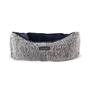 Plush Collection – Cama Pet – Reversivel (cinza/azul)