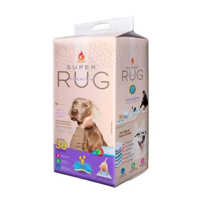 TAPETE HIGIENICO SUPER RUG 80X60 C/30UN