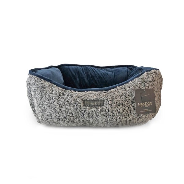 Plush Collection - Cama Pet - Reversivel (cinza/azul) - Imagem 6
